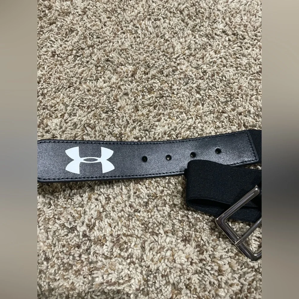 Black Under Armour Kids Adjustable Baseball Belt